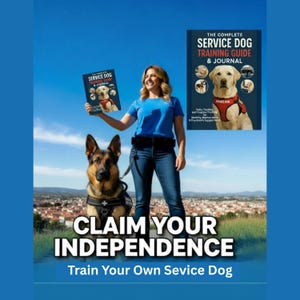 Service Dog Task Training Guide PDF for Owner-Trainers | In-Depth Complete Resource Package | Train Your Own Service Animal at Home | PTSD