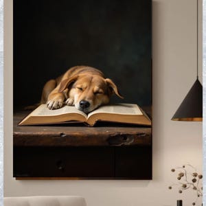 Potcake Dog Art Print, Printable Wall Art, Digital Download for Dog Lovers, Rustic Home Decor