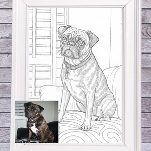 Custom Pet Portrait Sketch, Personalized Dog Cat Drawing, Hand-Drawn Pet Art, Unique Pet Gift