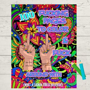 Swear Word Coloring Book for Adults printable Coloring Pages Funny Savage Swear Word Quote Mandala Coloring Instant Download