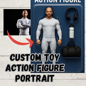 Custom Starter Pack Portrait, Personalized Portrait 3D Blister Toy Art, Retro Starter Pack Style Gift, Custom Action Figure, Digital File