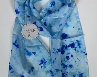 Hand Dyed 100% Silk Scarf