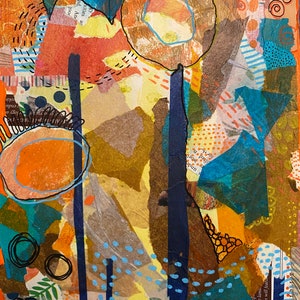 Art journal background collage papers