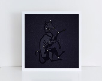 Canis Major Print, Canis Major Poster, Canis Major Art, Constellation Art, Dog Constellation, Constellation Print, Stars Print, Canis Major