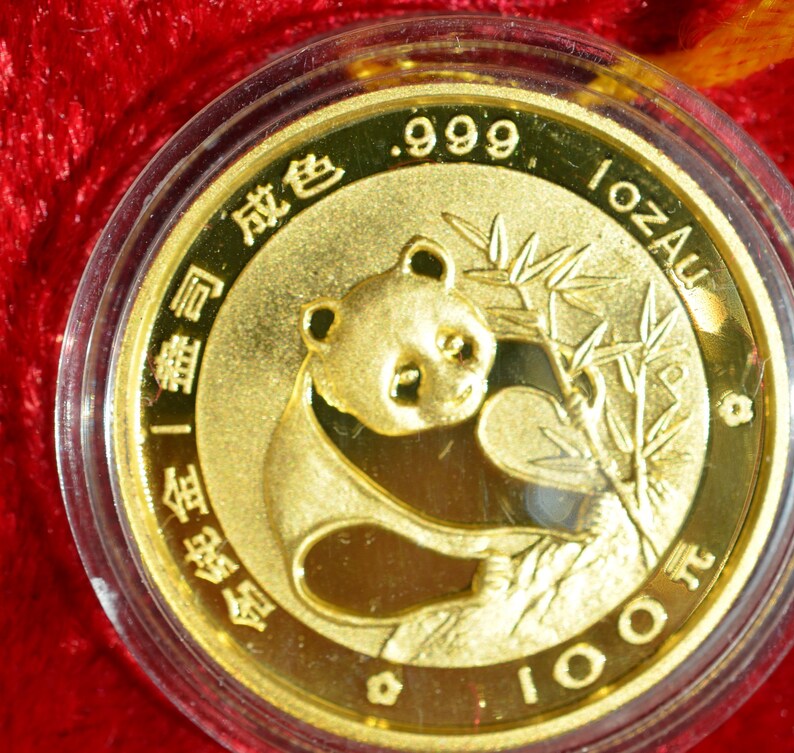 1988 Gold China Panda Gold Five Coin Set Etsy