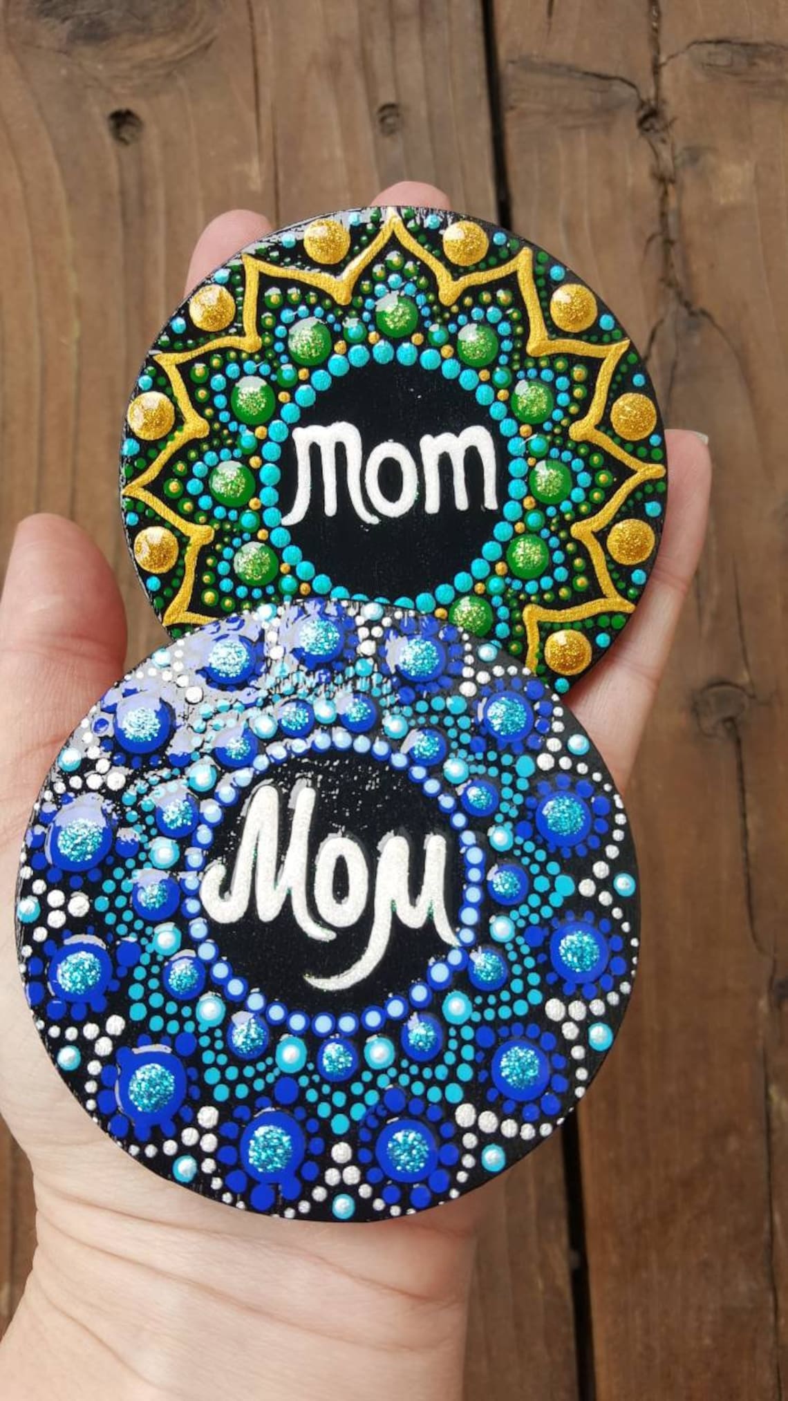 Acrylic Painted Wood Hand Painted Etsy