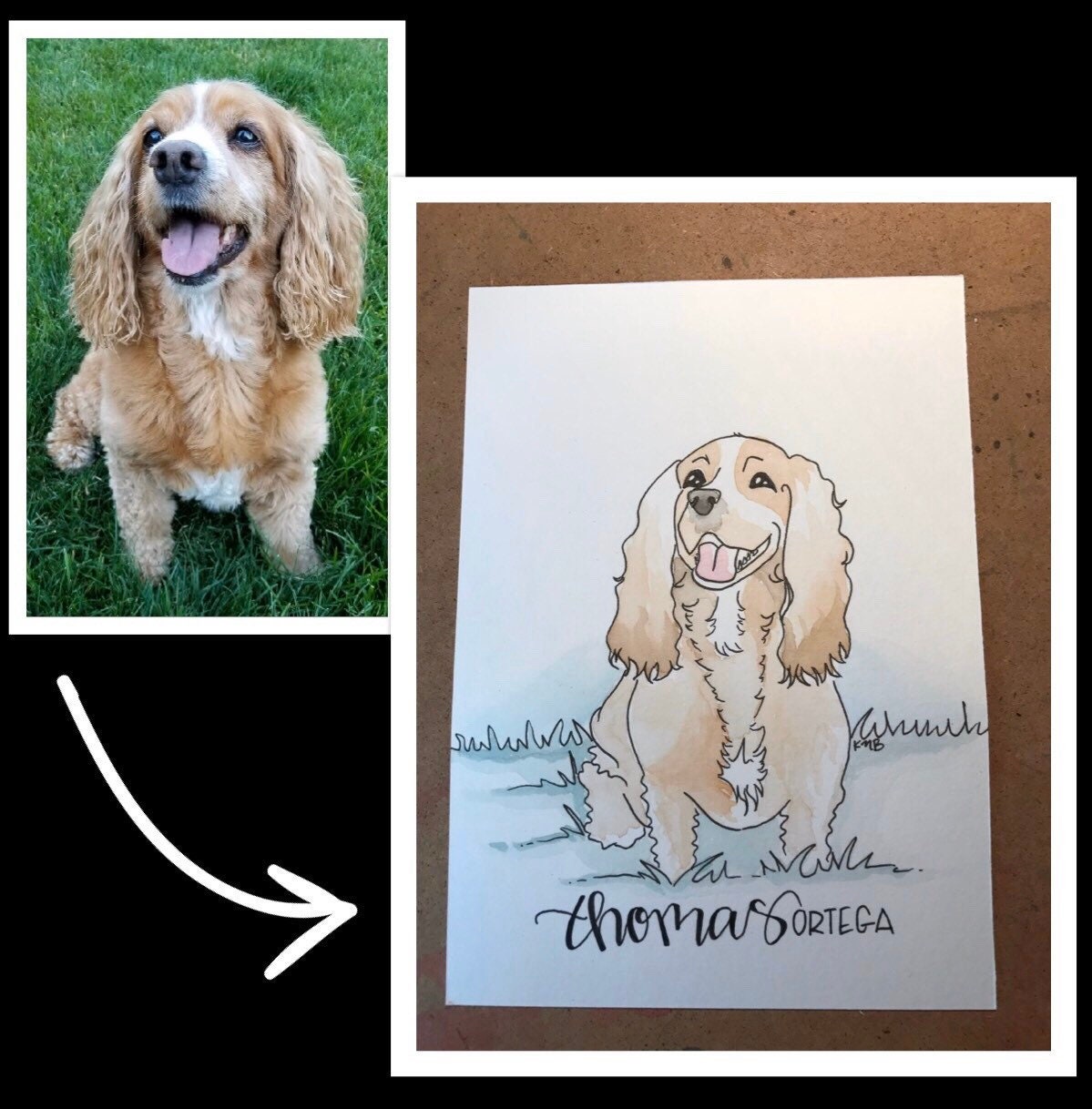 Portrait d'animal de compagnie personnalisé Etsy