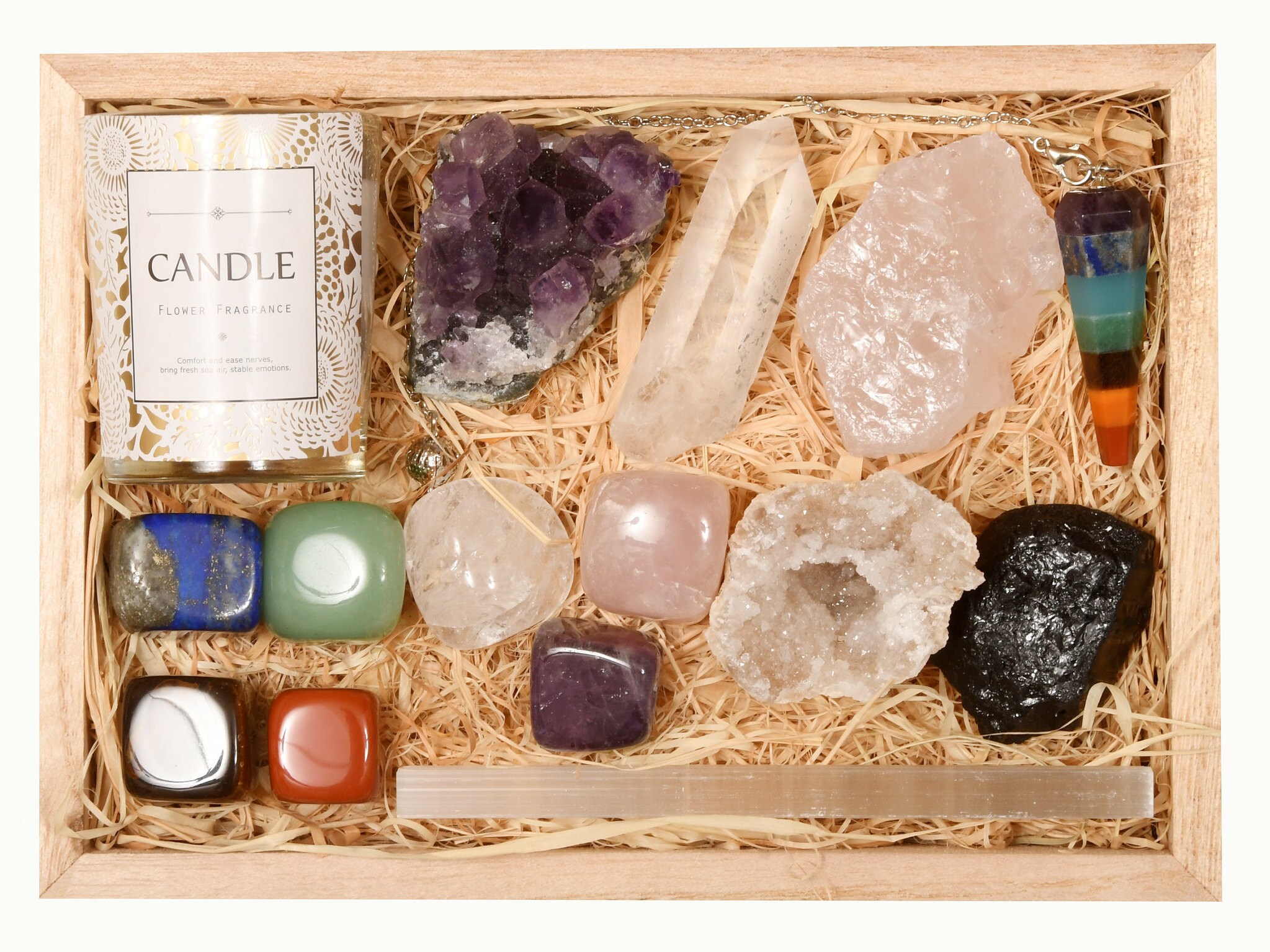 Crystal Collection Gift Set with Rough Crystals Tumble Etsy