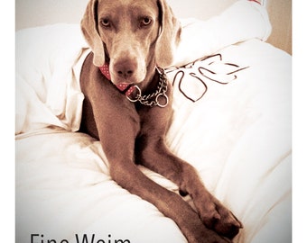 Some Weim time - Weimaraner Dog, Signed, Limited Edition, Fine Art Print