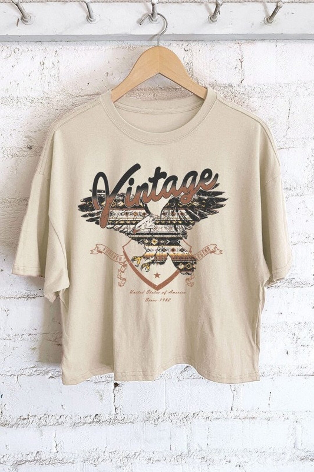 Vintage Crop Tshirt Etsy