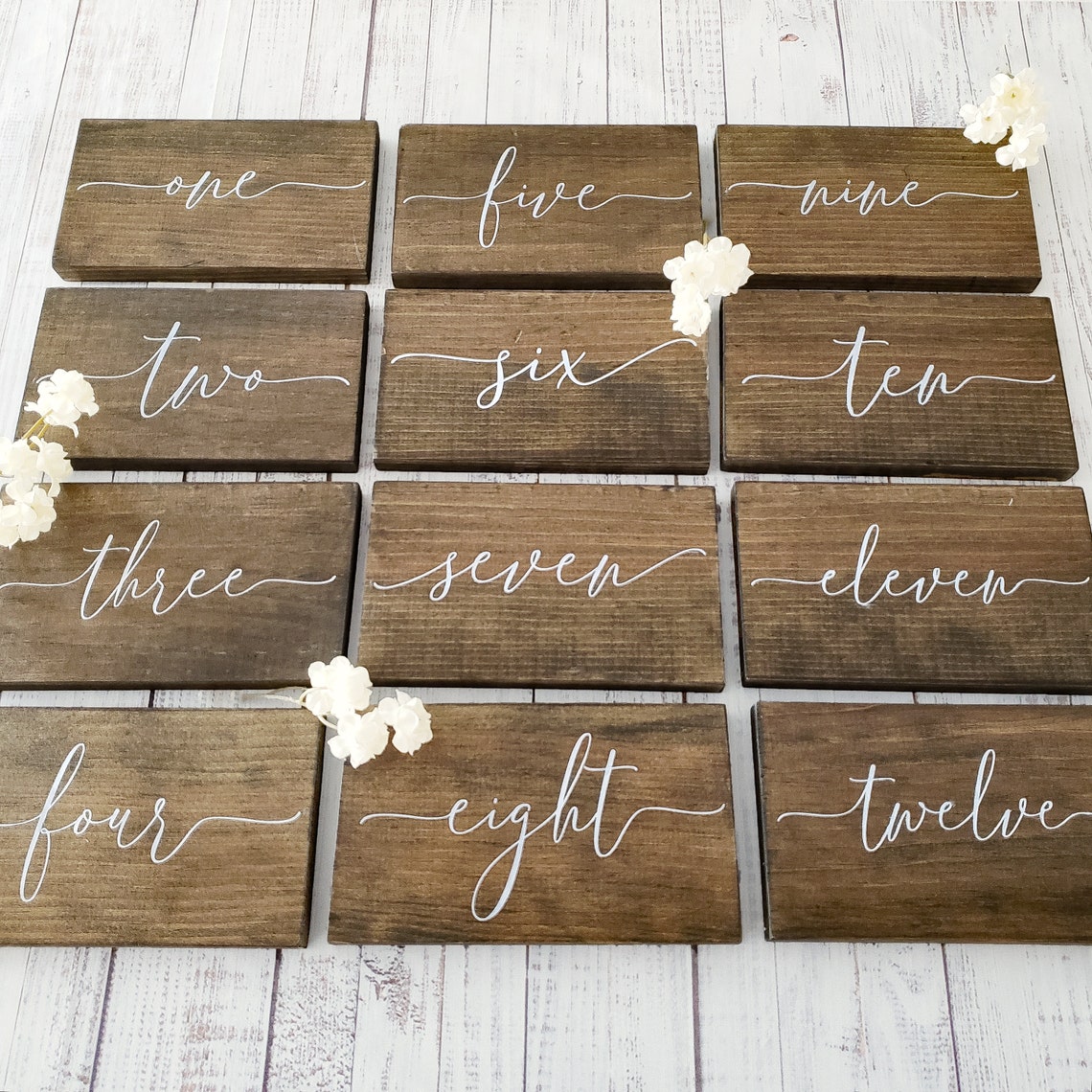 Rustic Wedding Table Numbers Barn Wedding Decor Wood Table Etsy