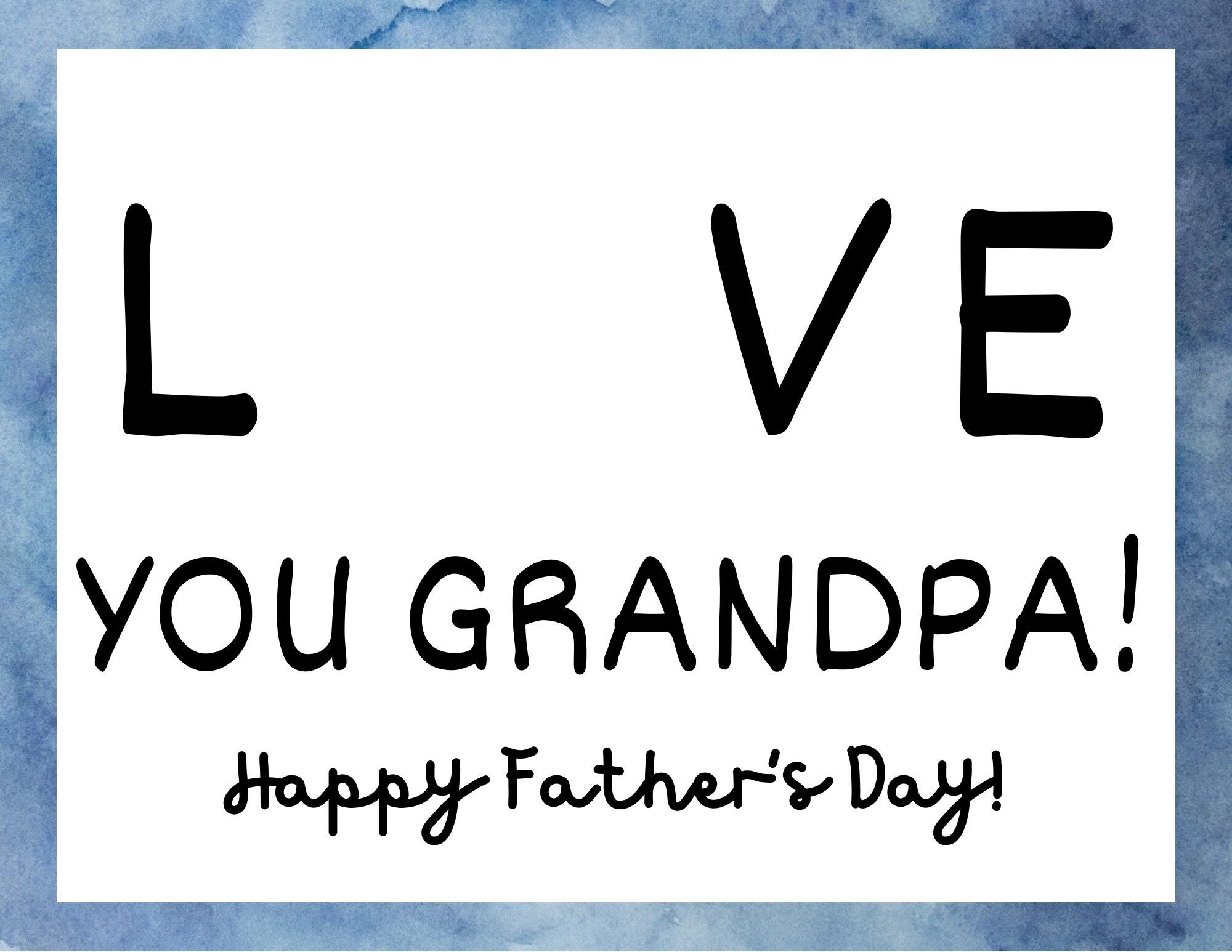 Fathers Day Card Craft for Grandpa - Etsy