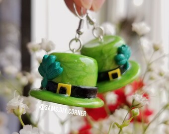 Saint Patrick's Earrings // Shamrock Earrings // Saint Patrick's Day // St Patricks