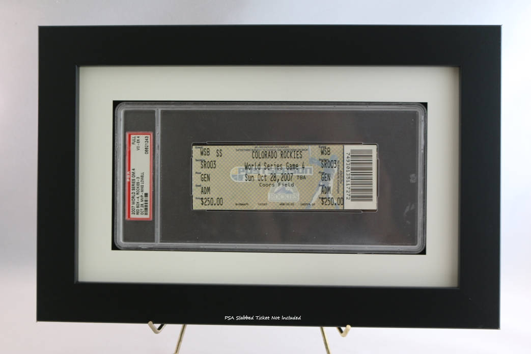 Sports Ticket Frame for a PSA Slabbed Ticket Etsy