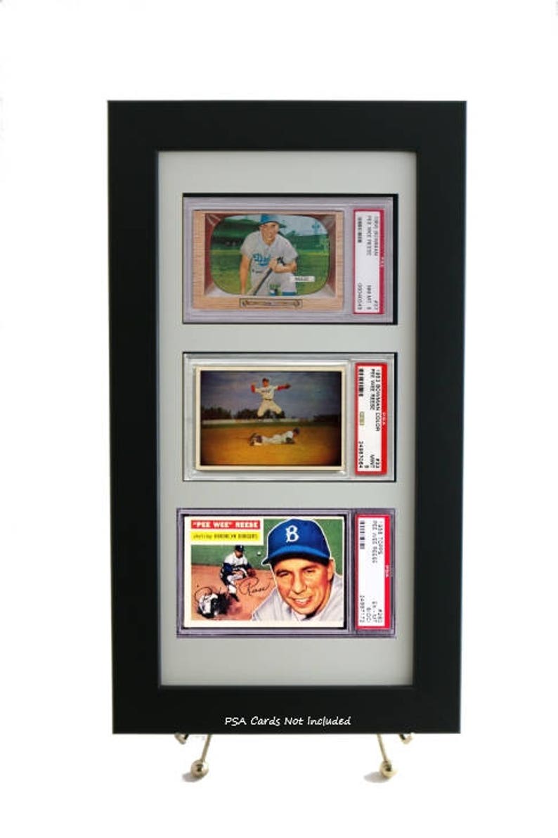 Sports Card Frame Display for 3 PSA Graded Horizontal Cards Etsy