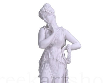 Dancer Canova Museum Copy Female Greek Cast Marble Large Sculpture Statue