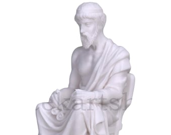 Greek Philosopher PLATO  Statue Sculpture Athens Academy 6.7in - 17cm