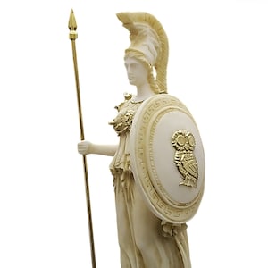 Athena Minerva Greek Roman Goddess Statue Sculpture Figure 9.65in - 24,5 cm