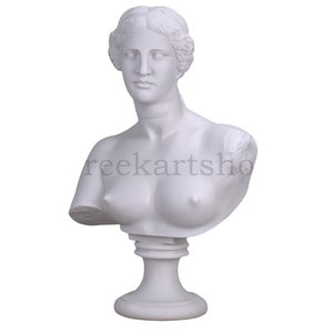 APHRODITE Venus de Milo Greek Goddess  Bust Head Cast Marble Sculpture 53 cm -  20.86 inches