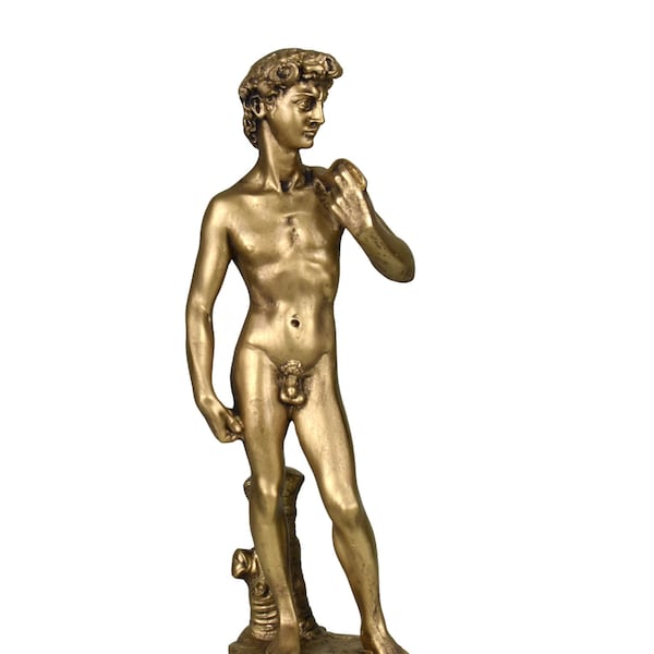 King DAVID Michelangelo Greek Statue Sculpture Handmade 9.25in - 23,5 cm