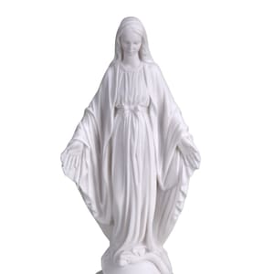 Virgen María Madre de JESÚS Madonna Santa Nuestra Señora Estatua Escultura mármol fundido