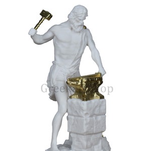 Hephaistos Vulcan griechischer römischer olympischer Feuergott Statue Skulptur Figur 22 cm