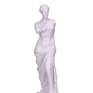 Venus de Milo Greek goddess Aphrodite ancient Greece statue sculpture cast marble louvre museum 12.4 inches