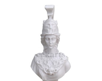 Athena Minerva bust Head Greek  Goddess sculpture Statue  Sculpture 7.87inches - 20cm