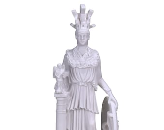 Athena Minerva Greek Roman Goddess Cast Marble Statue Sculpture 10in - 25,5 cm