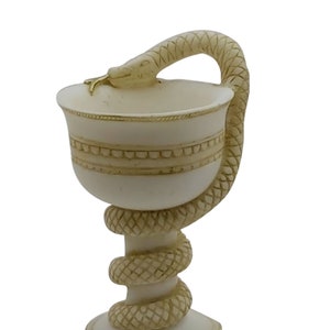 Bowl of Hygieia Greek Goddess of Health Symbol of Pharmacy Cup Chalice Snake image 1