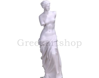 Aphrodite Venus De Milo Greek Goddess Cast Marble Museum Copy  Statue Sculpture 15.55in - 39.5 cm