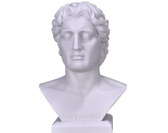 Alexander de Grote Standbeeld - Gegoten Marmeren Sculptuur Bronzen Alexander de Grote Standbeeld - Gegoten Marmeren Sculptuur Bronzen