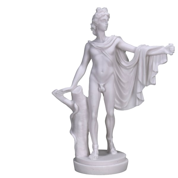 APOLLO Belvedere griechisch Römischer Gott Akt männlich Statue Skulptur 24 cm