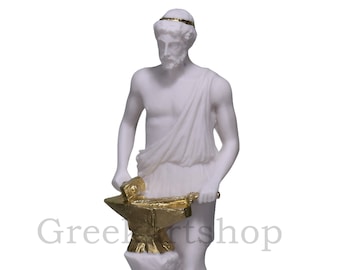 Hephaestus Vulcan Statue Greek God of Fire & Artisans  Sculpture Statue 10.24in