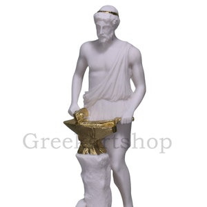 Hephaistos Vulcan Statue Griechischer Gott des Feuers & Handwerker Skulptur Statue 26 cm