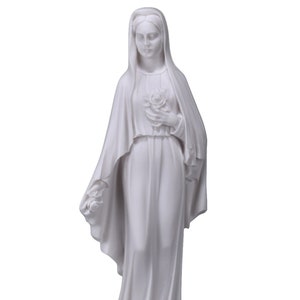 Virgin Mary Mother of JESUS Holy Our Lady Of Rose Madonna Statue Sculpture image 1