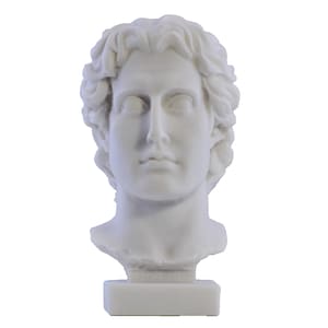 Alexander the Great Macedonian King bust Head Greek Statue Sculpture Ancient Greece