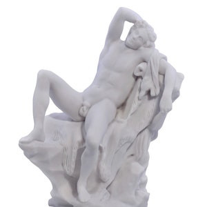 Barberini Faun Schlafender Betrunkener Satyr Griechische Statue Skulptur Guss Marble