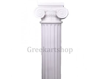 Griekse Ionische orde Kolom Pijler Voetstuk Standbeeld Handgemaakte Sculptuur Decor 30 inch