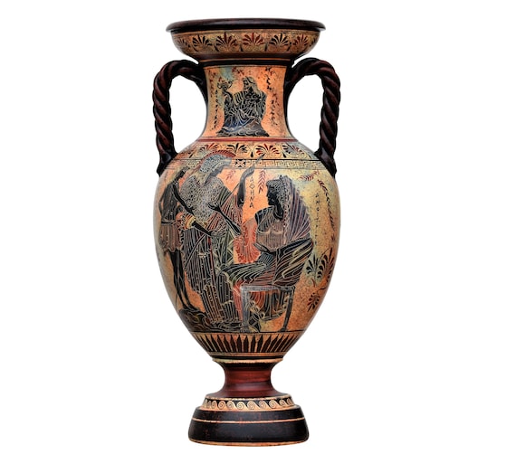 大きな花瓶 女神アテナ テセウスとアンフィトリテ 古代ギリシャ