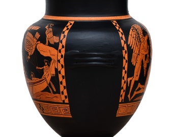 オデュッセウスとセイレーン スタムノスの花瓶 – 古代ギリシャ陶器
