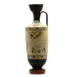the Atalanta Lekythos Vase greek god eros Ancient Greek Pottery Ceramic Copy