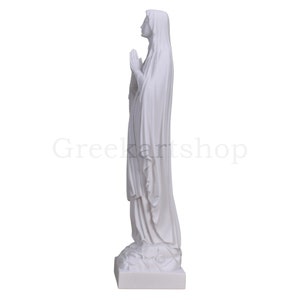 Our Lady Blessed Virgin Mary Greek Cast Marble Statue Sculpture 15.75 inches 40 cm image 3