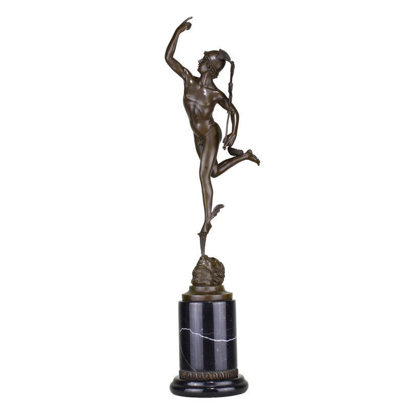 Oud-Romeinse figuur met afbeelding van een stier - Brons