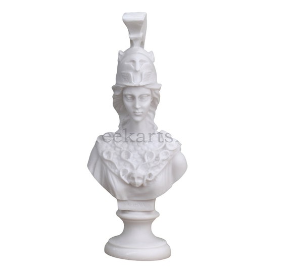 30cm Athena Büste Aus Harz - Weiße Griechische Göttin Statue Für Home Decor