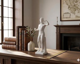 Hermaphroditus Statue, Ancient Greek Roman Sculpture, Cast Marble Museum Copy, Classic Mythological Art, Home Decor Gift, Female Male Figure