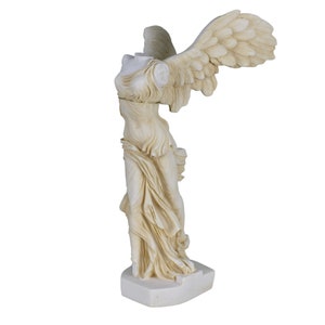 Nike of Samothrace winged victory Goddess Cast Marble Greek Statue Sculpture 14.17in - 36 cm