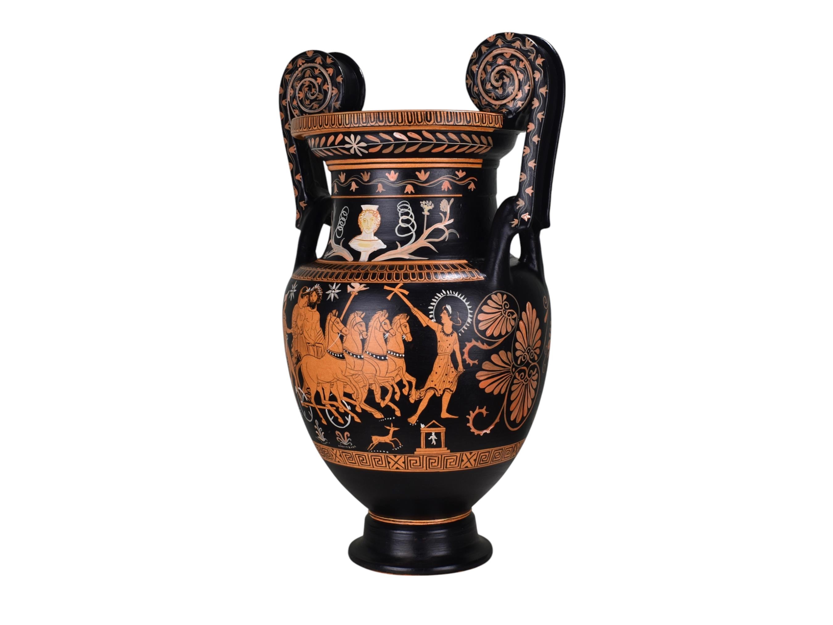 ハデスとペルセポネのクラテル花瓶 – 古代ギリシャの大型陶器、美術館