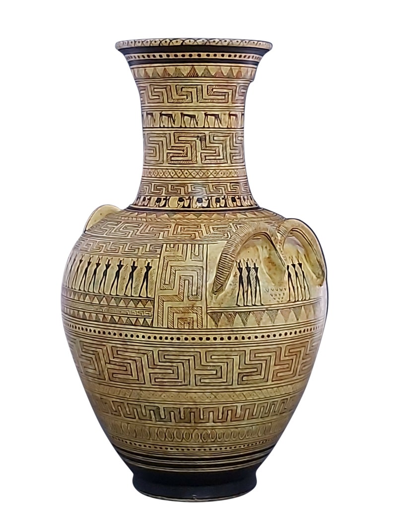 Dipylon Amphora Geometric Vase Ancient Greek Pottery Ceramic Etsy