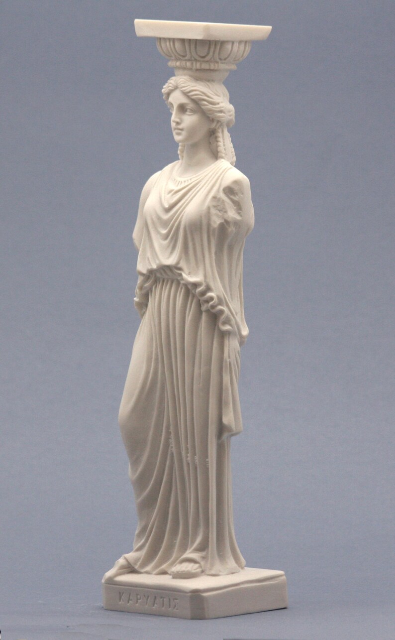 Caryatid Erechtheion Acropolis Athens Figure Greek Statue Etsy